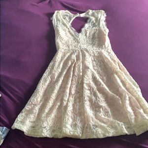 Lace wedding shower dress